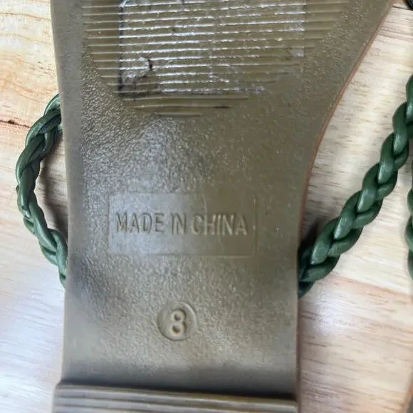 New York & Company Woven Flip Flop Sandal Summer Shoe Slip On Beach Vacation - Picture 6 of 6